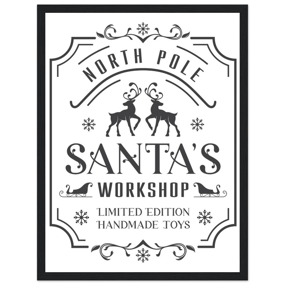 North Pole Santa's Workshop Blue From Heaven