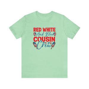 Red, White and blue Cousin Crew Printify