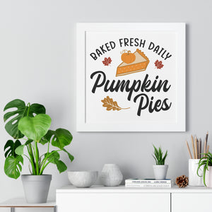 Baked Fresh Daily Pumpkin Pies Printify