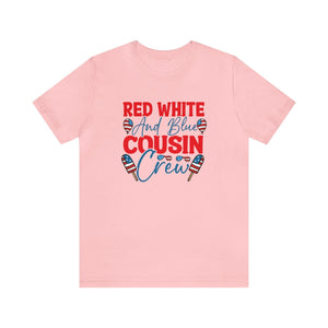 Red, White and blue Cousin Crew Printify