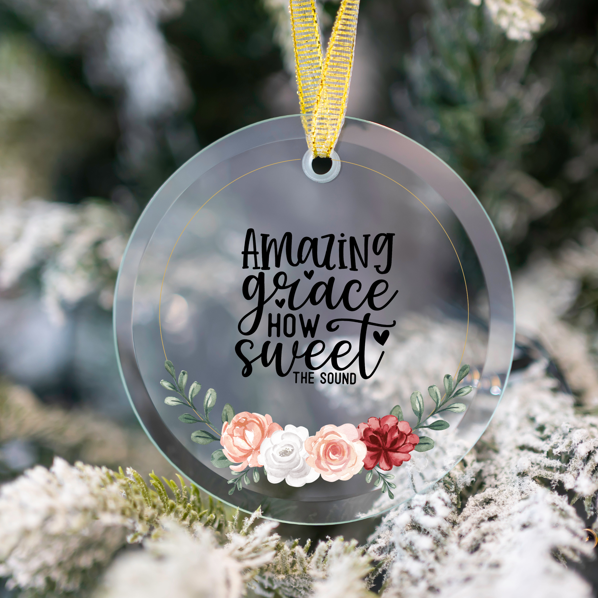 Amazing Grace Ornament Printify