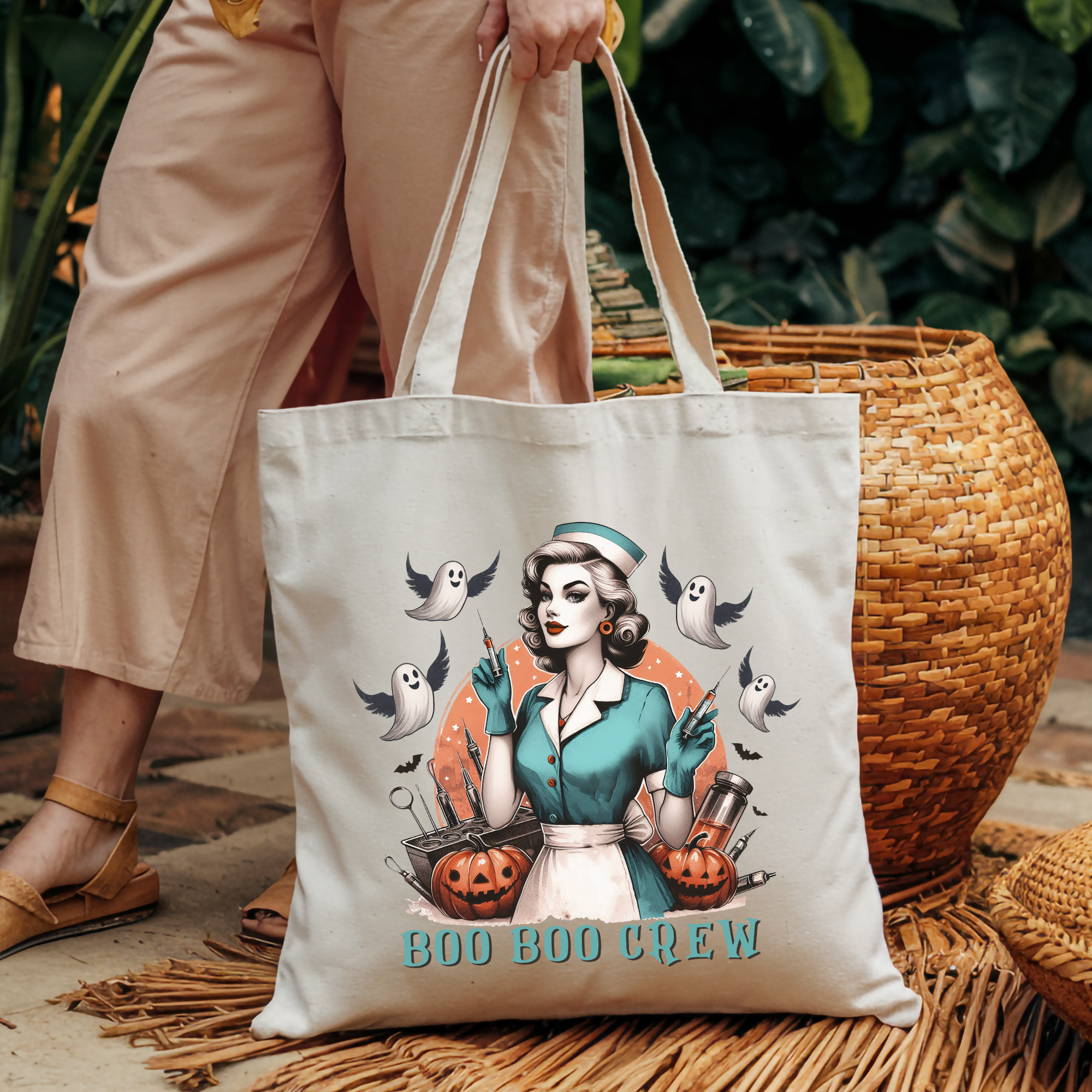 Boo boo Crew Tote Bag Printify