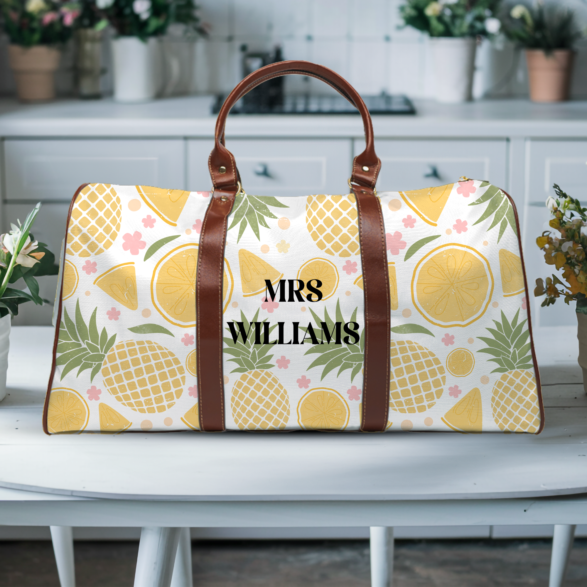 Custom Mrs Travel Bag Printify