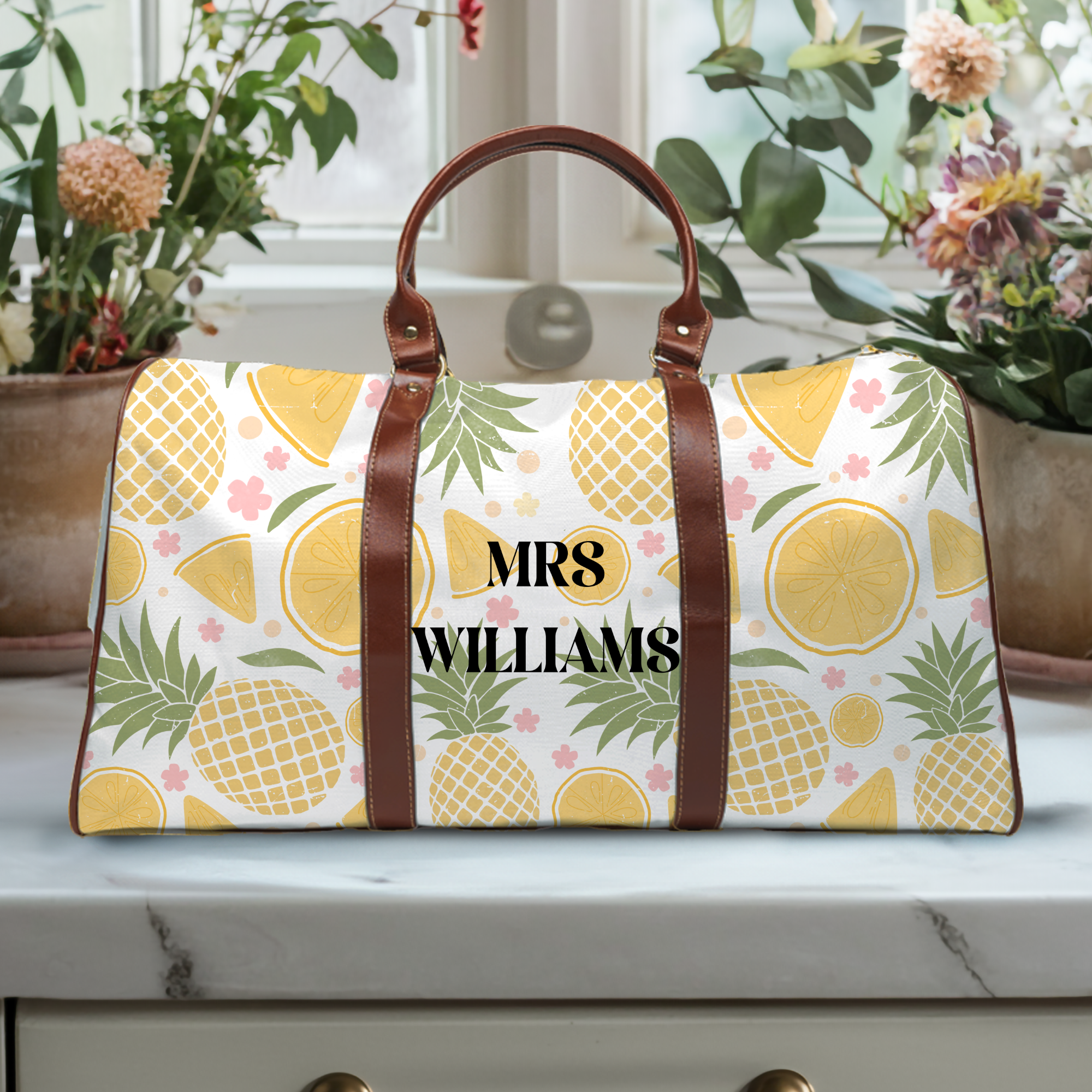 Custom Mrs Travel Bag Printify