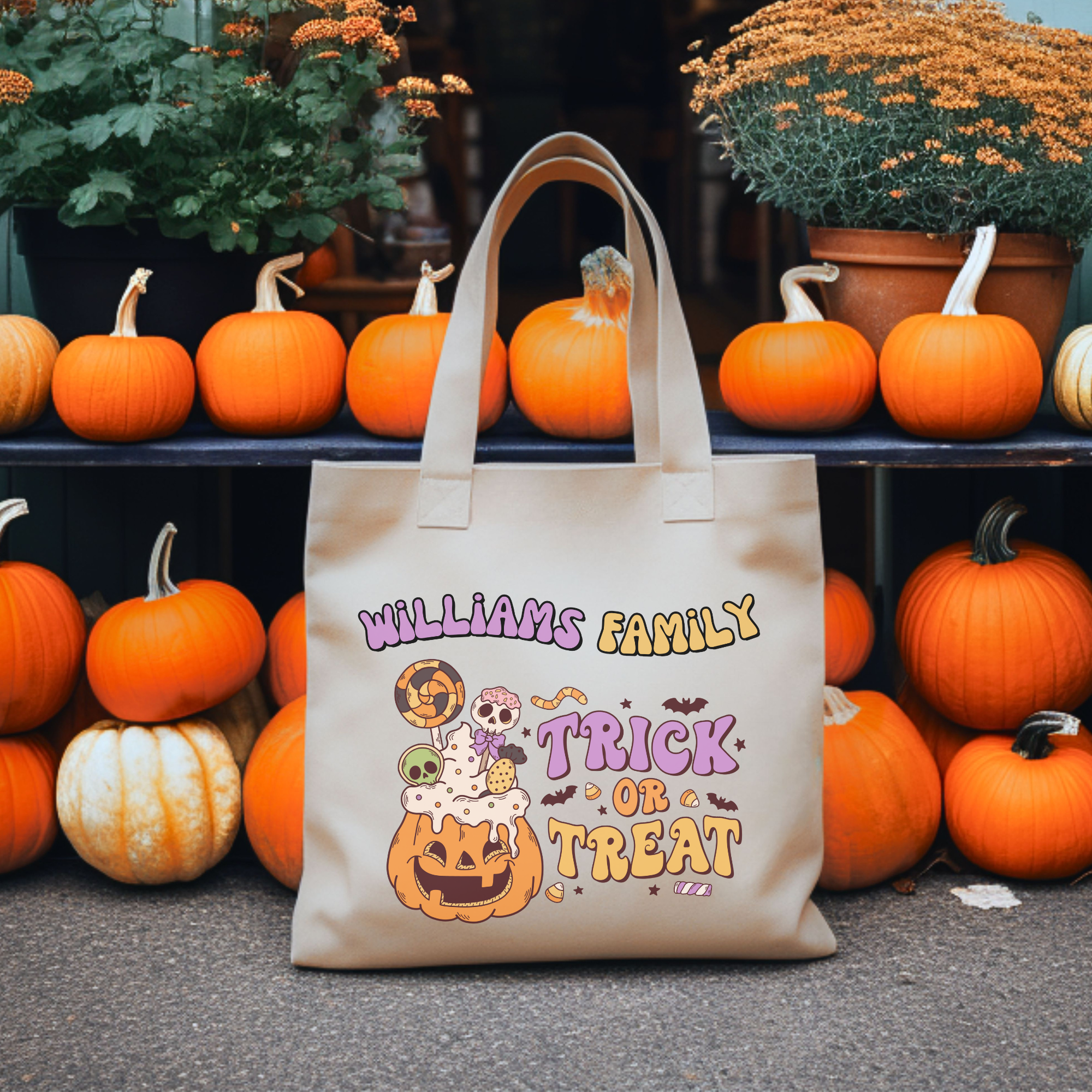 Family Trick or Treat Bag Printify