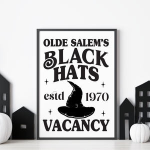 Olde Salem Black Hats Blue From Heaven