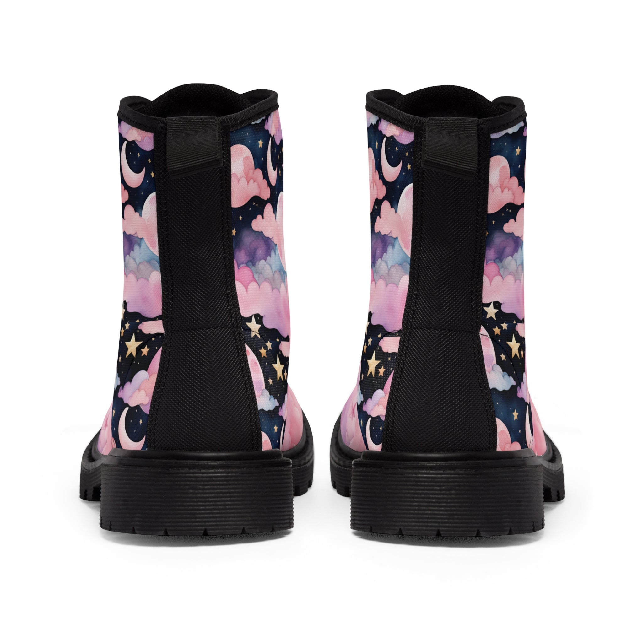 Starry Night Pastel Sky Boots Printify