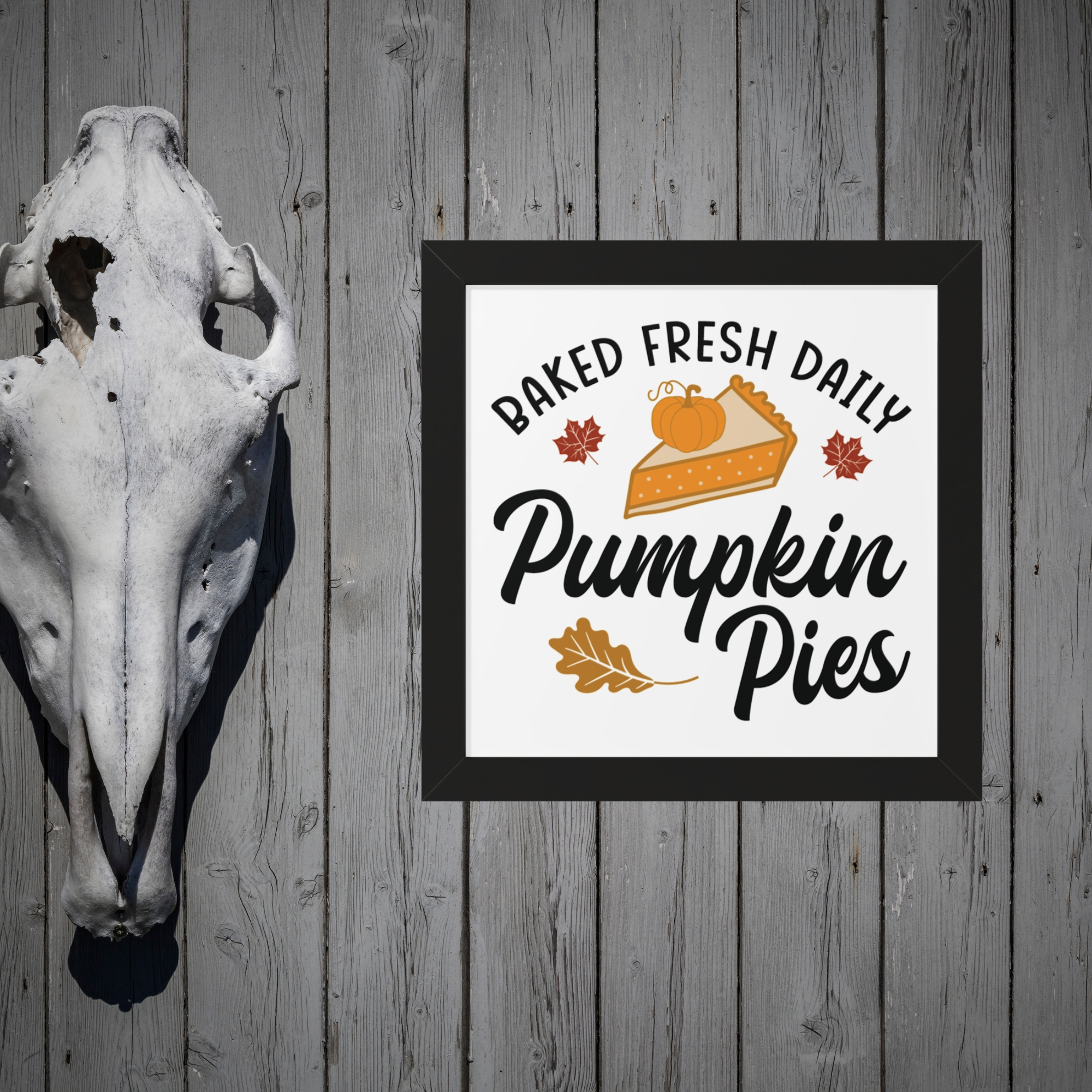 Baked Fresh Daily Pumpkin Pies Printify