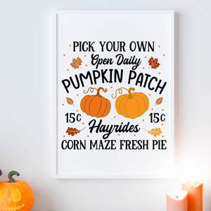 Pick your own Pumpkin patch Blue From Heaven