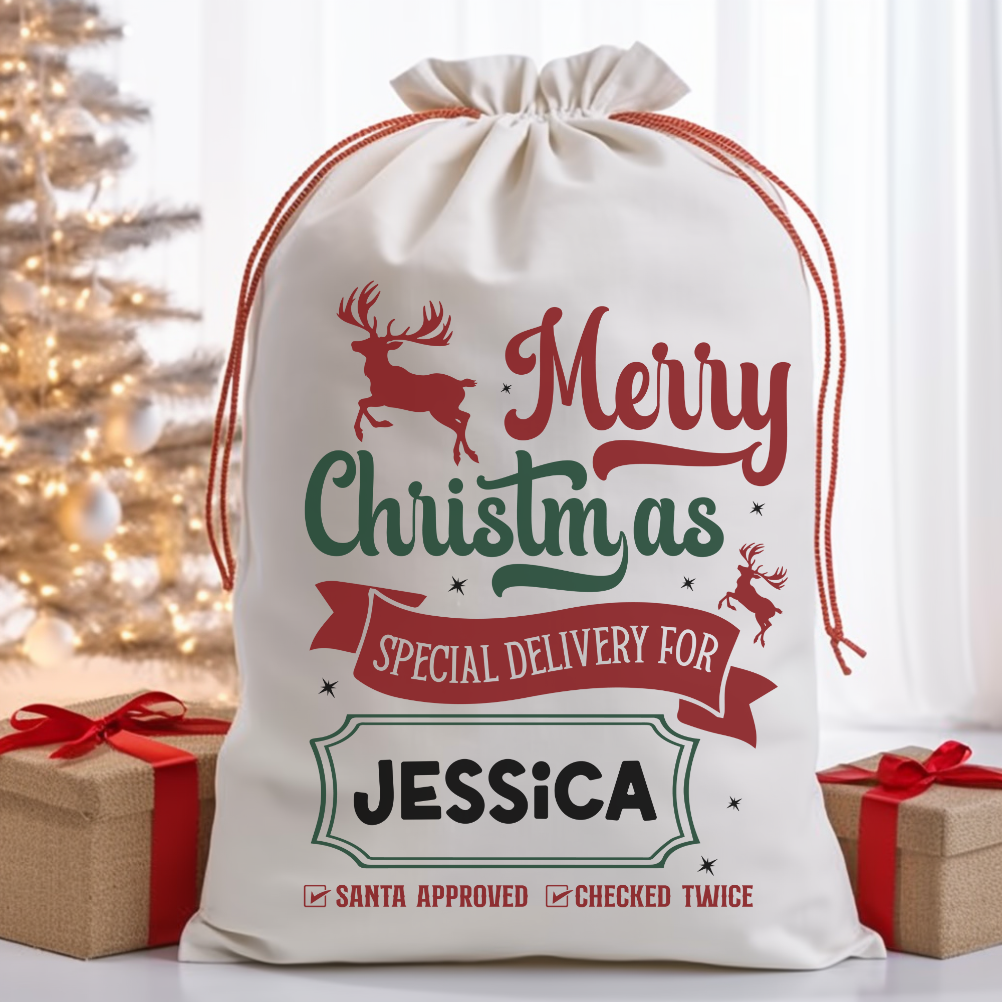 Special Delivery Santa Bag Printify