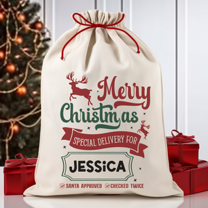 Special Delivery Santa Bag Printify