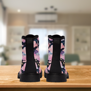 Starry Night Pastel Sky Boots Printify