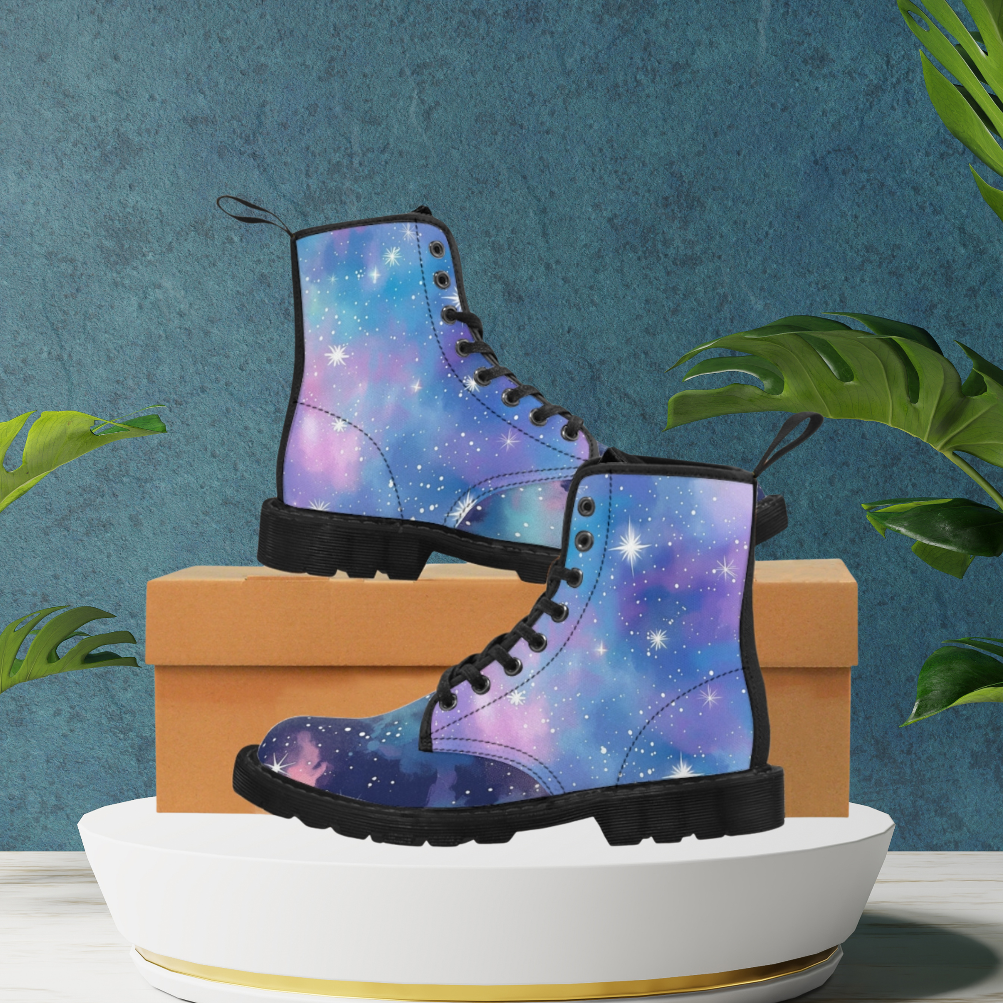 Starry Night sky Boots Printify