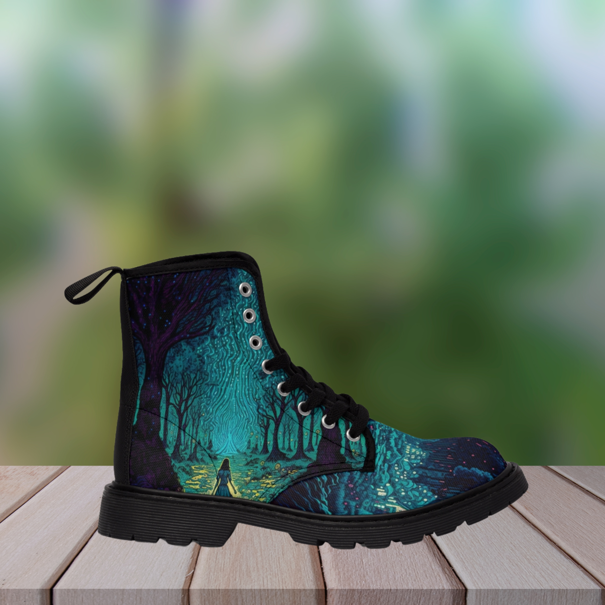 Mystical Enchanted Forest Boots Printify