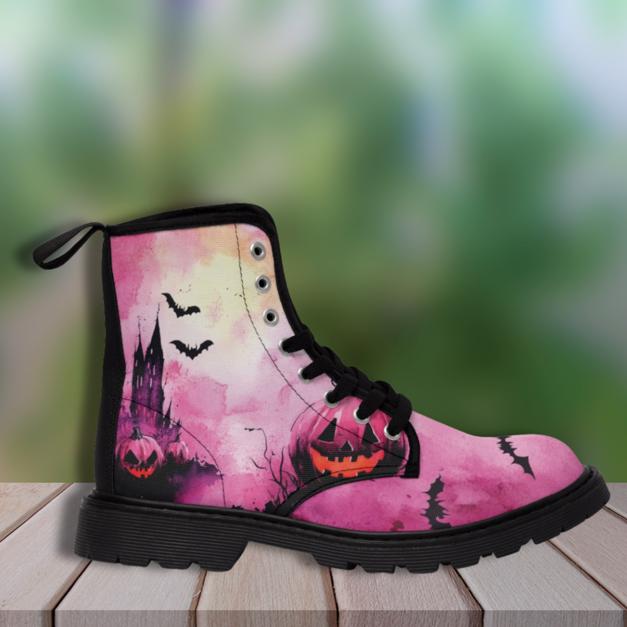 Halloween Pumpkin Boots Printify