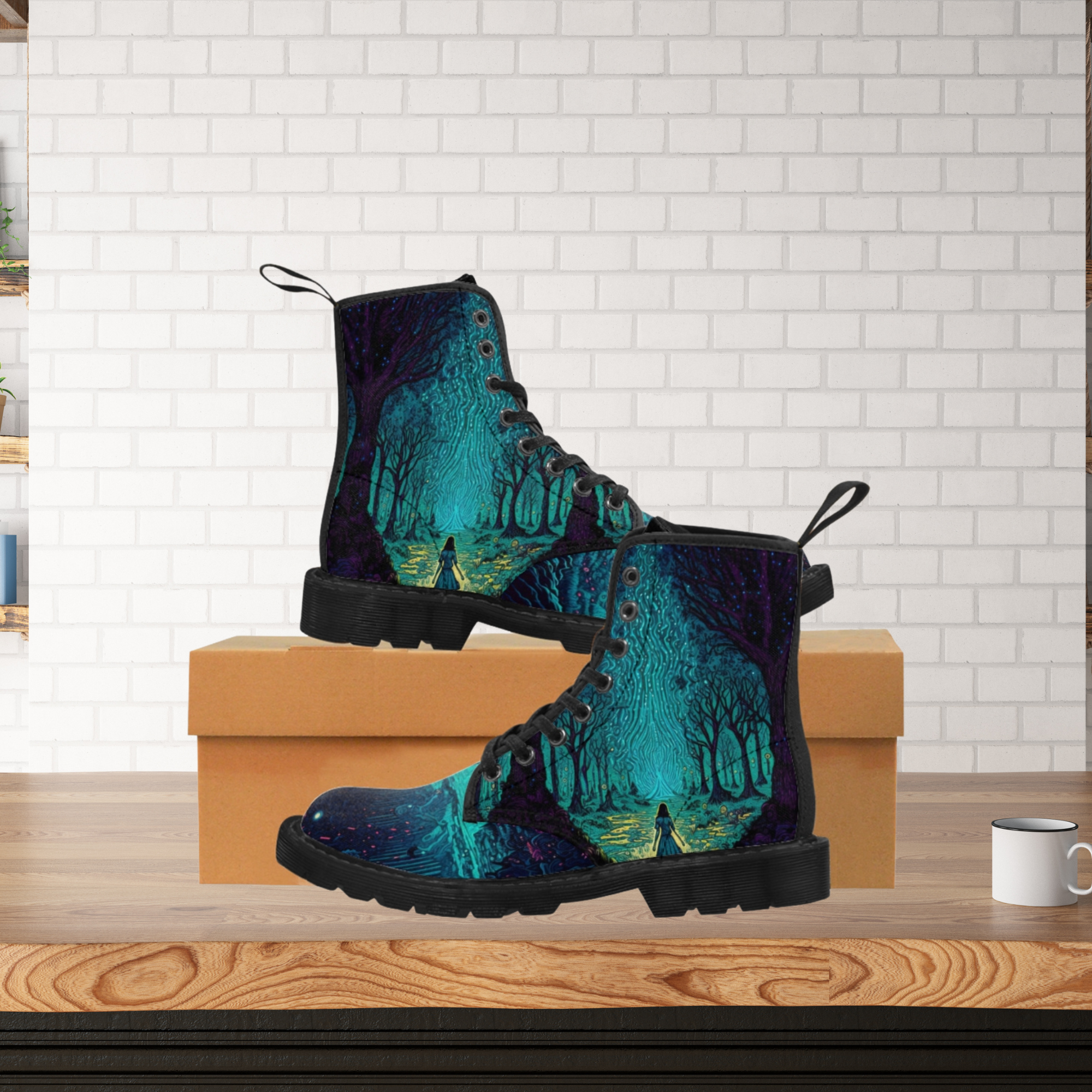 Mystical Enchanted Forest Boots Printify