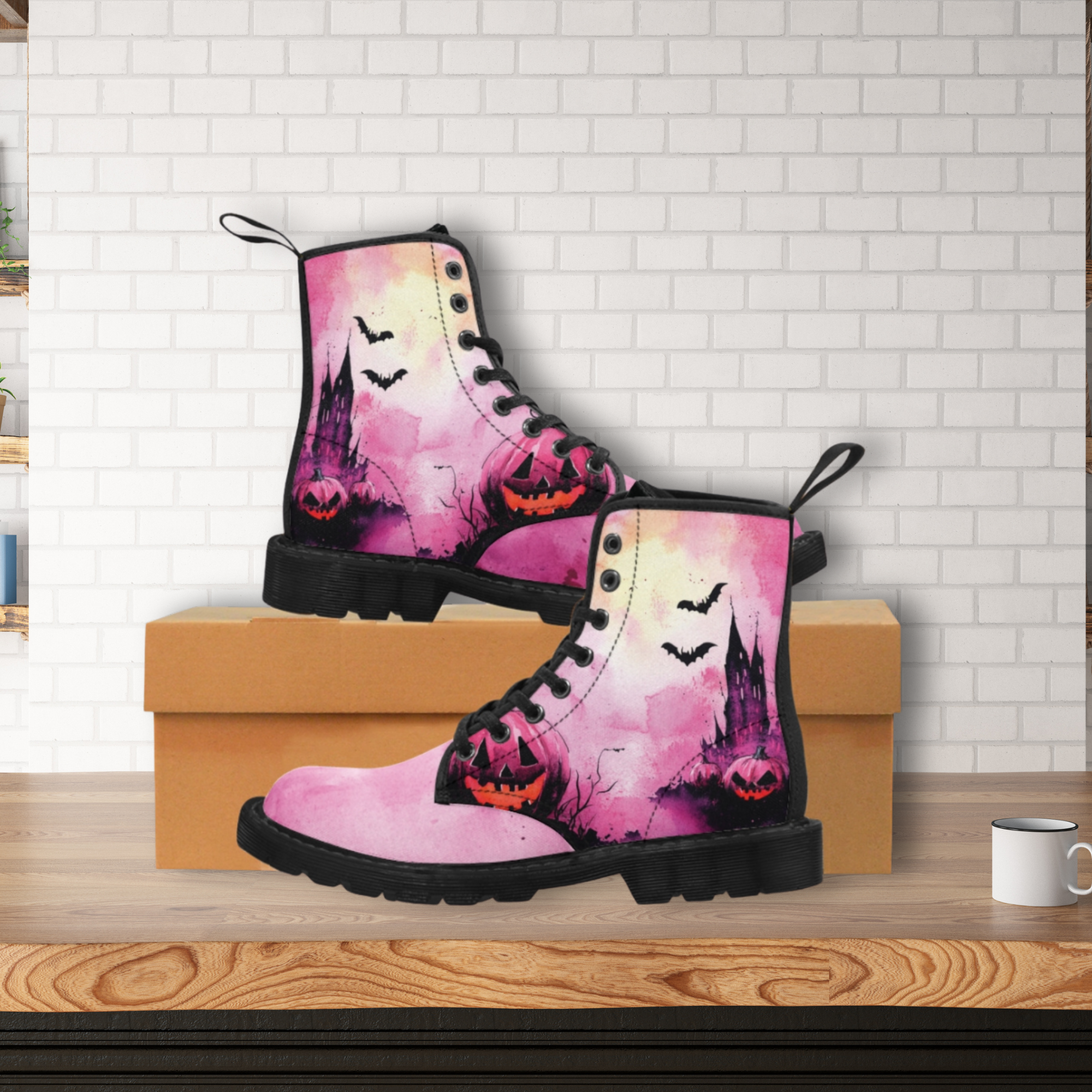 Halloween Pumpkin Boots Printify