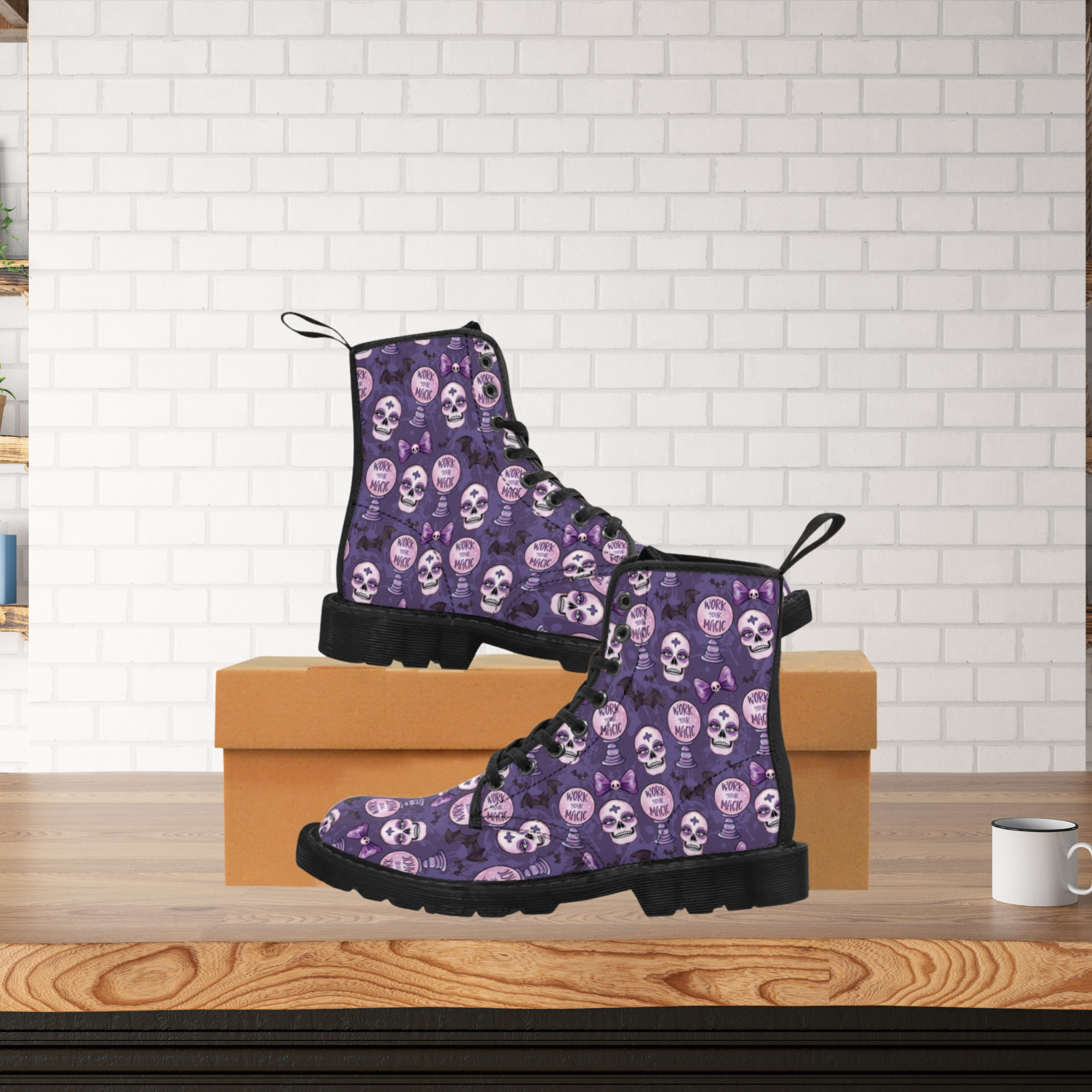 Halloween Skulls Boots Printify