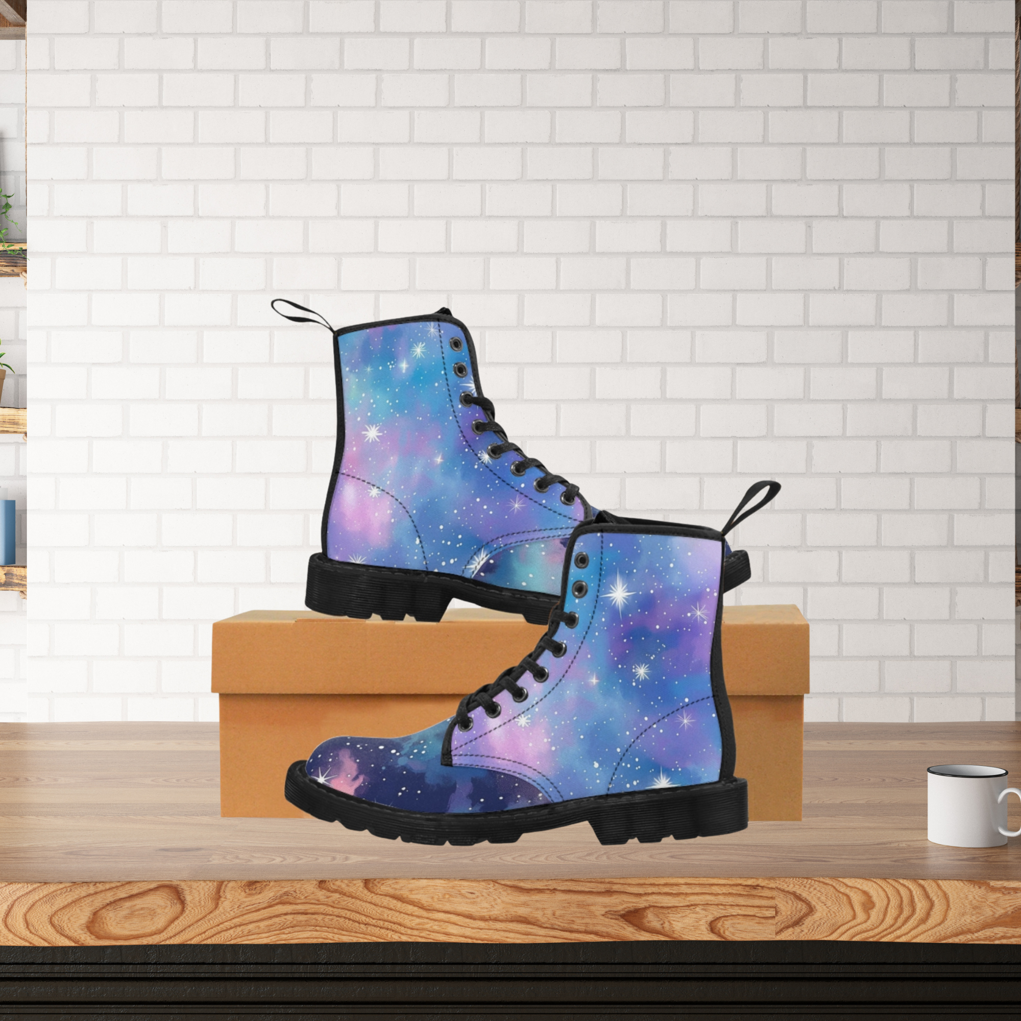 Starry Night sky Boots Printify