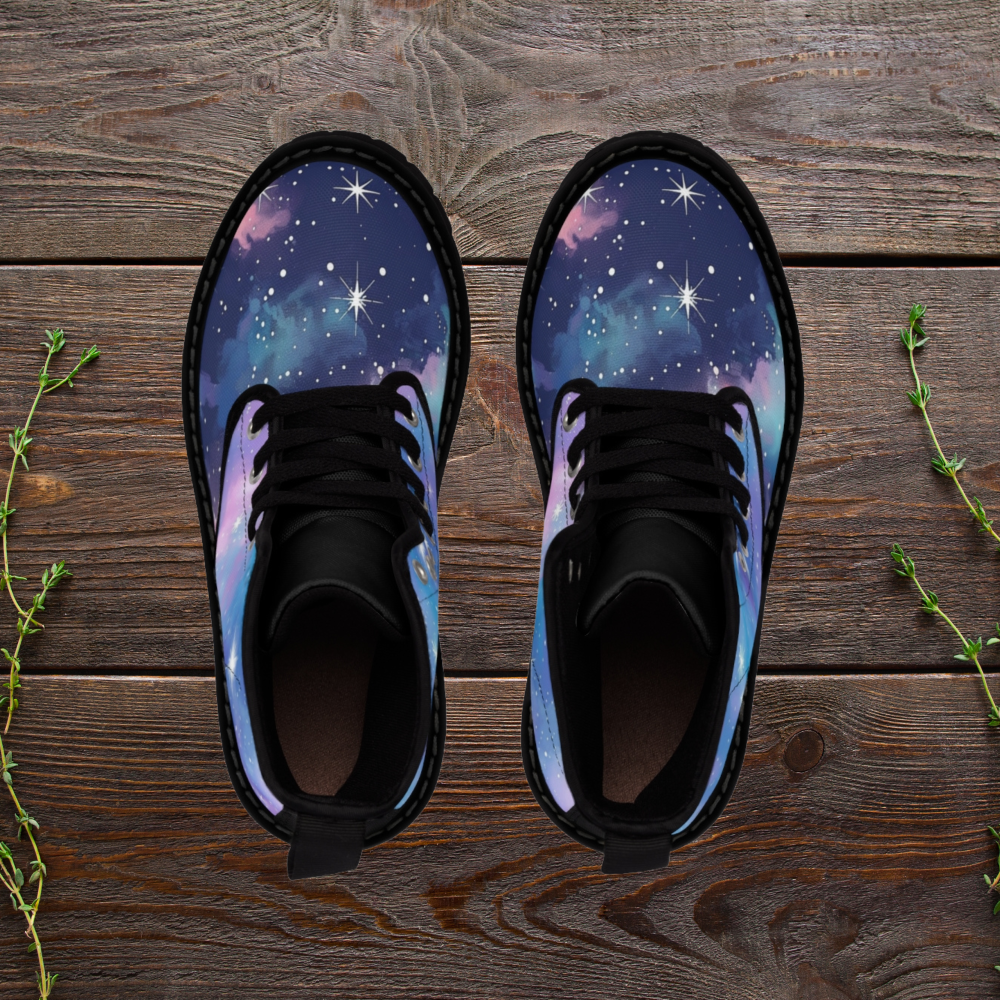 Starry Night sky Boots Printify