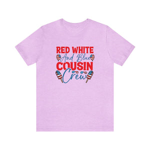 Red, White and blue Cousin Crew Printify