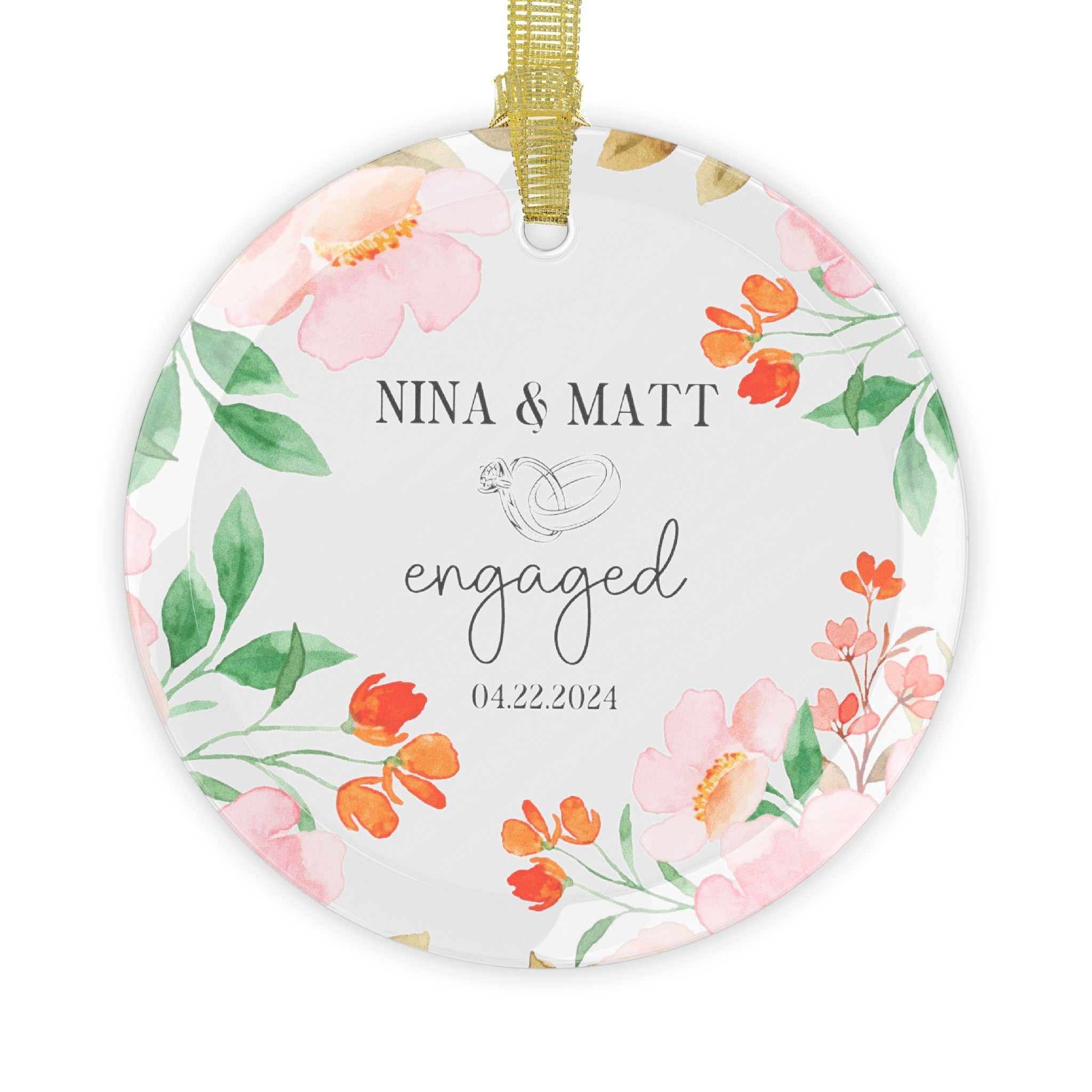 Custom Names Ornament Printify