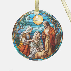 Nativity Ornament Clearly Baguette