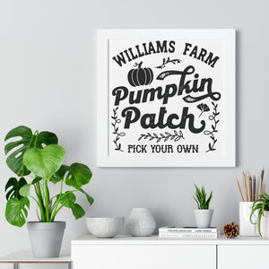 Personalized Pumpkin Patch Sign Printify