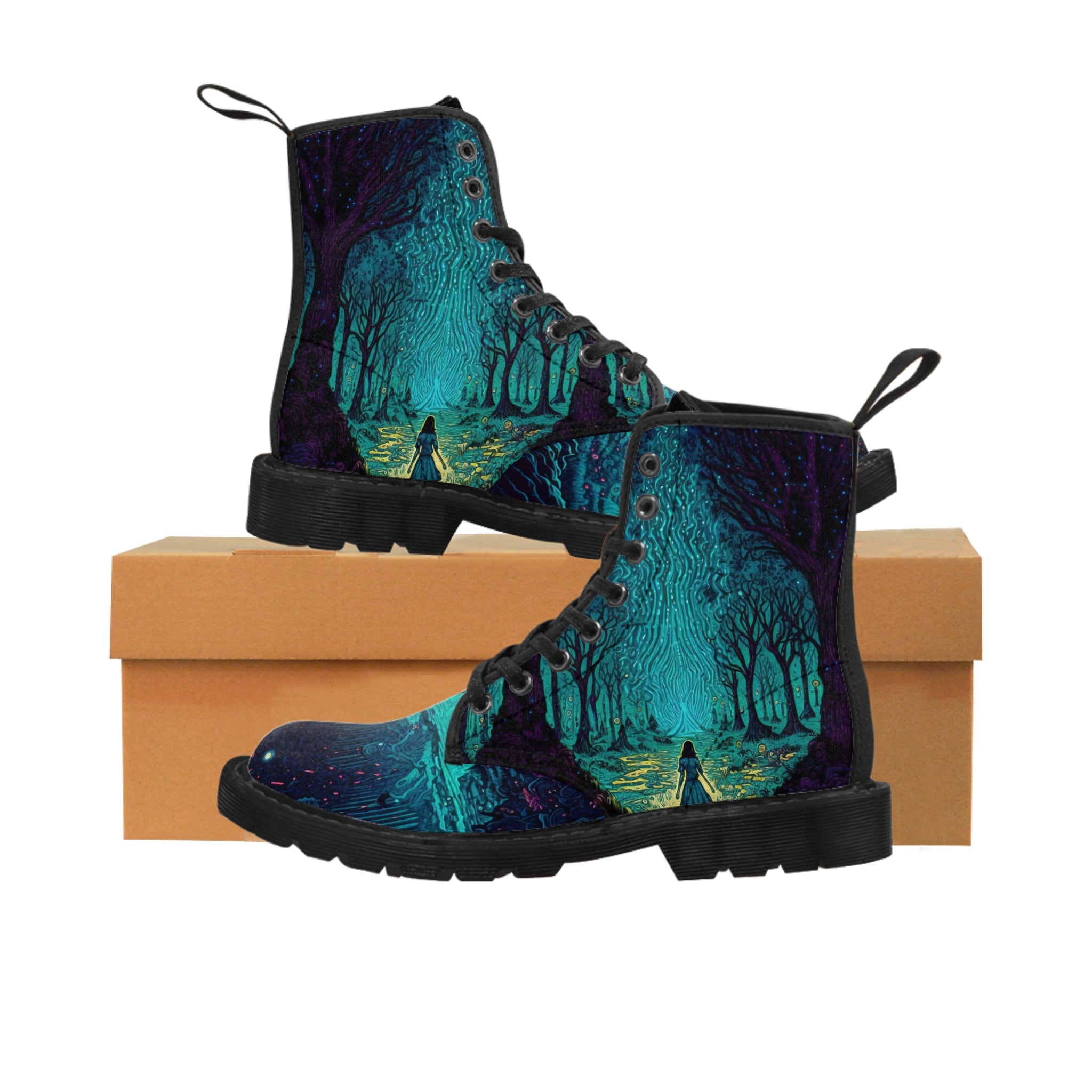 Mystical Enchanted Forest Boots Printify