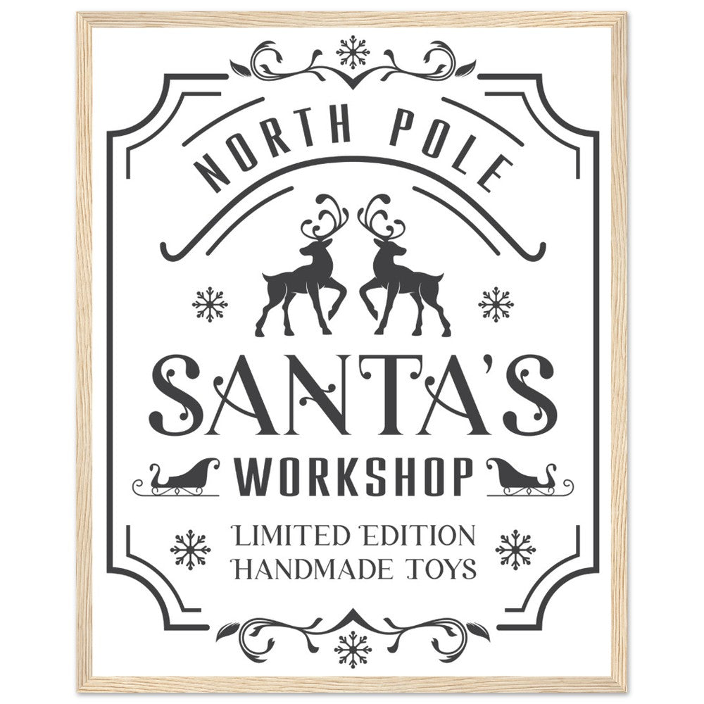 North Pole Santa's Workshop Blue From Heaven