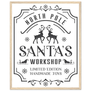 North Pole Santa's Workshop Blue From Heaven