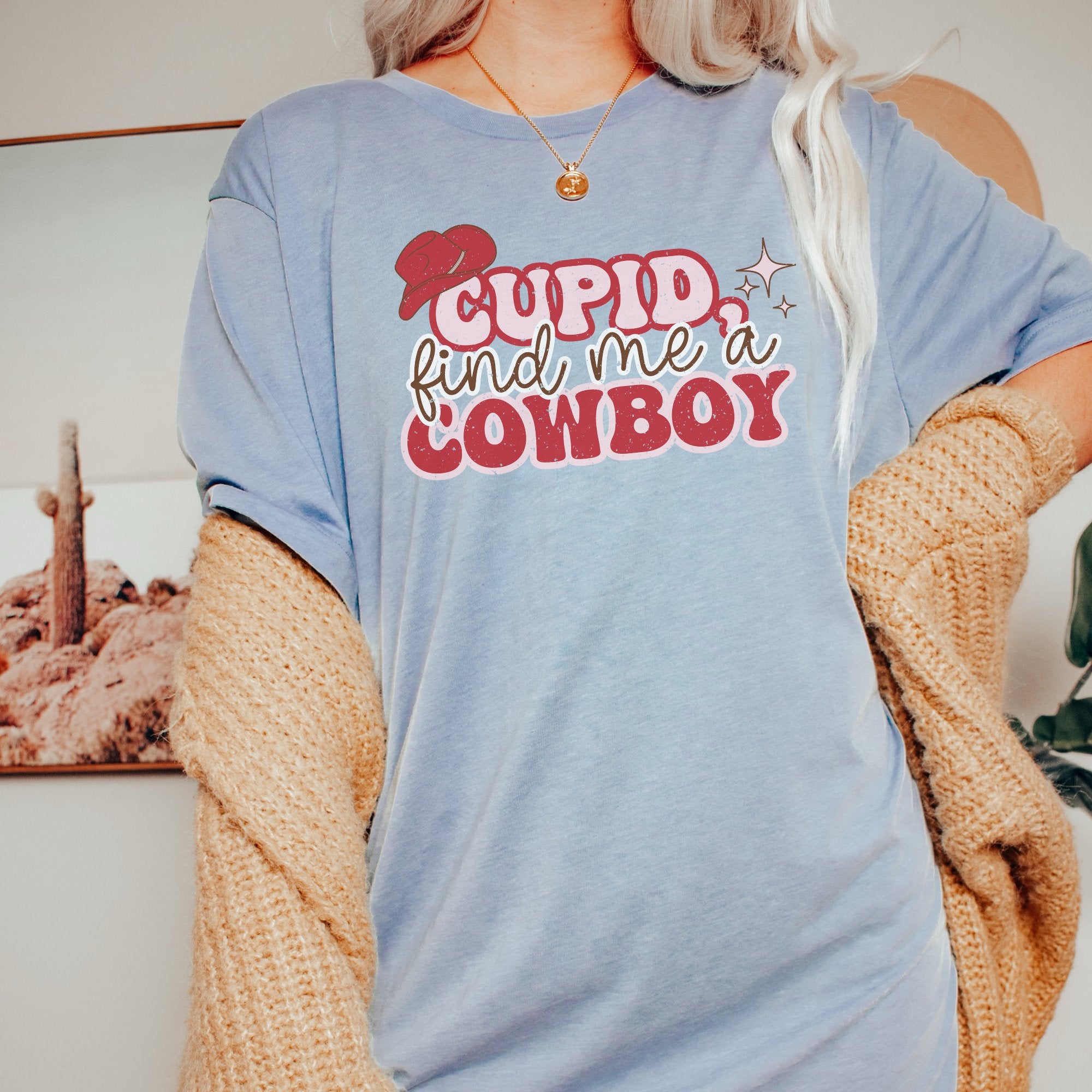 Cupid, find me a cowboy Printify