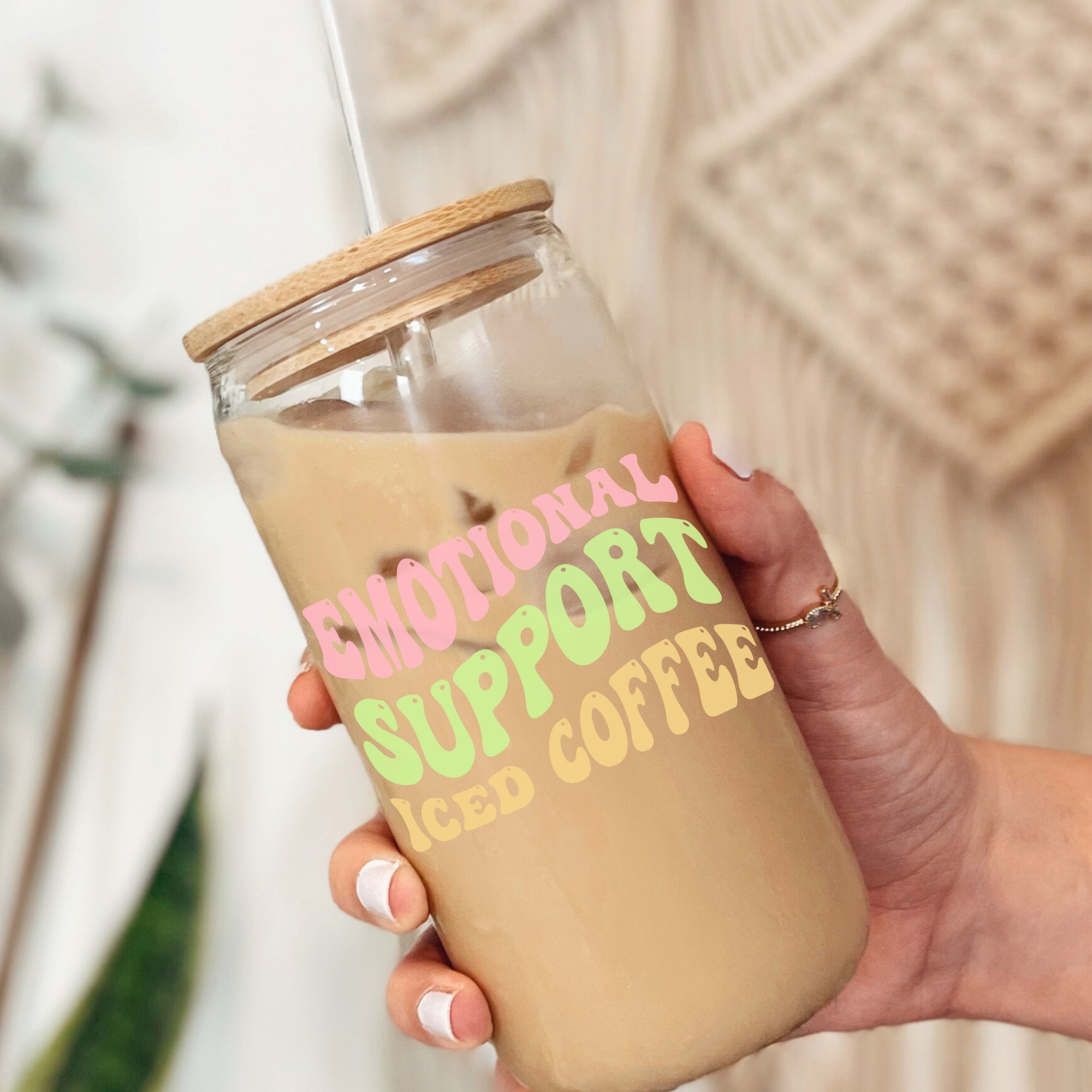 Emotional Support Iced Coffee Printify