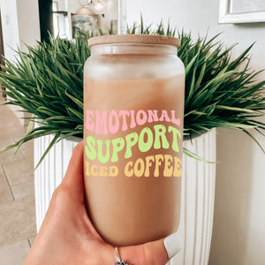 Emotional Support Iced Coffee Printify