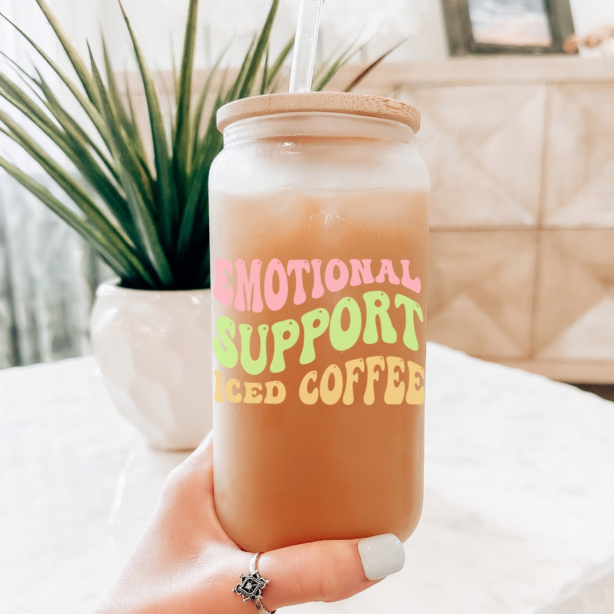 Emotional Support Iced Coffee Printify