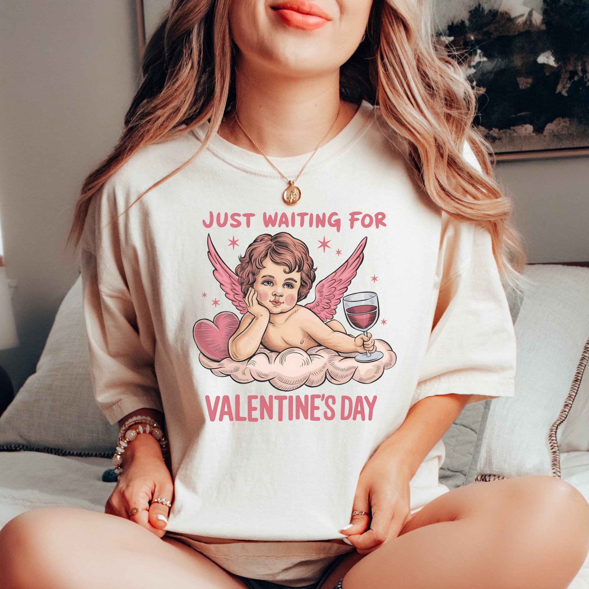 Just Waiting for Valentine's Day Printify