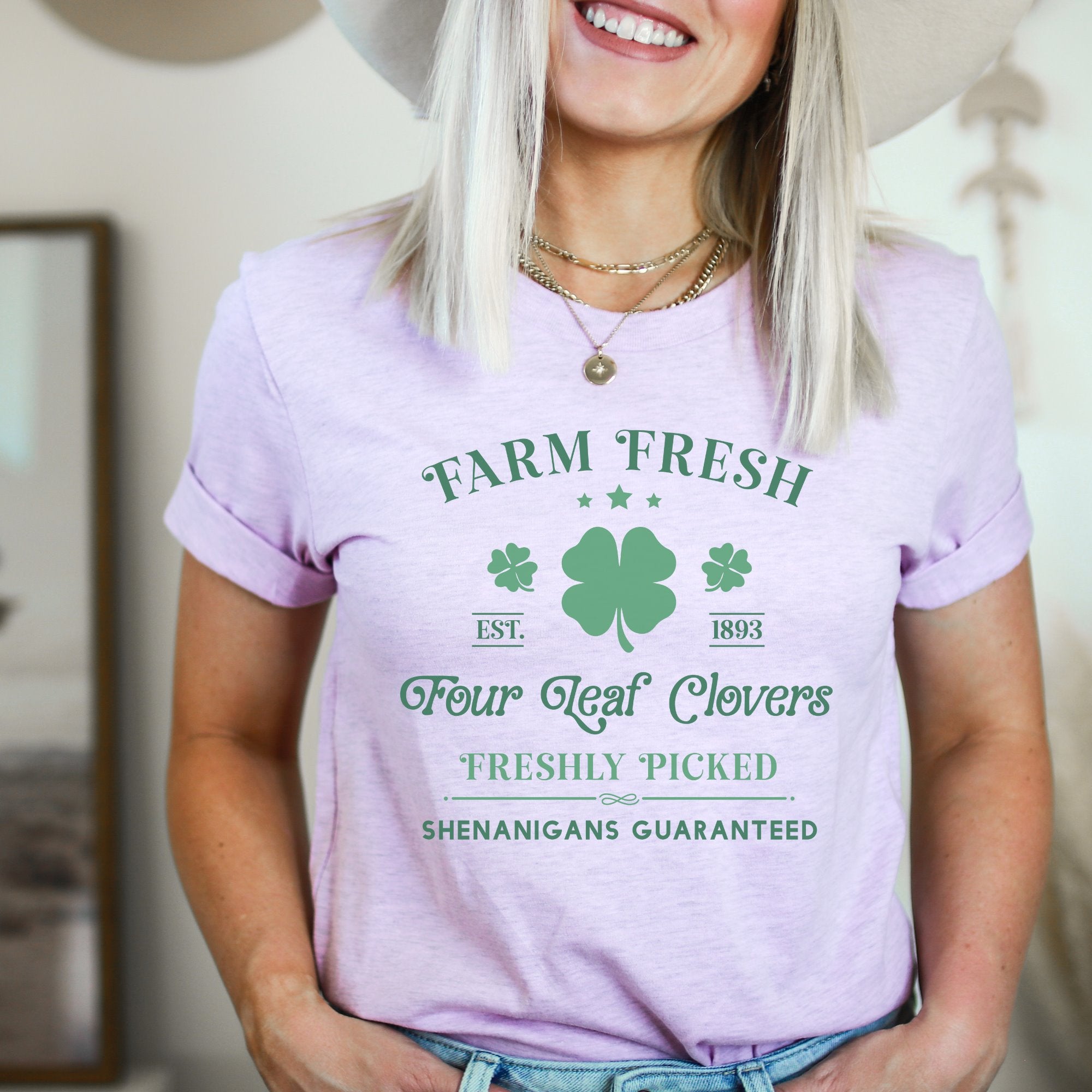 Farm Fresh Four Leaf Clovers Printify