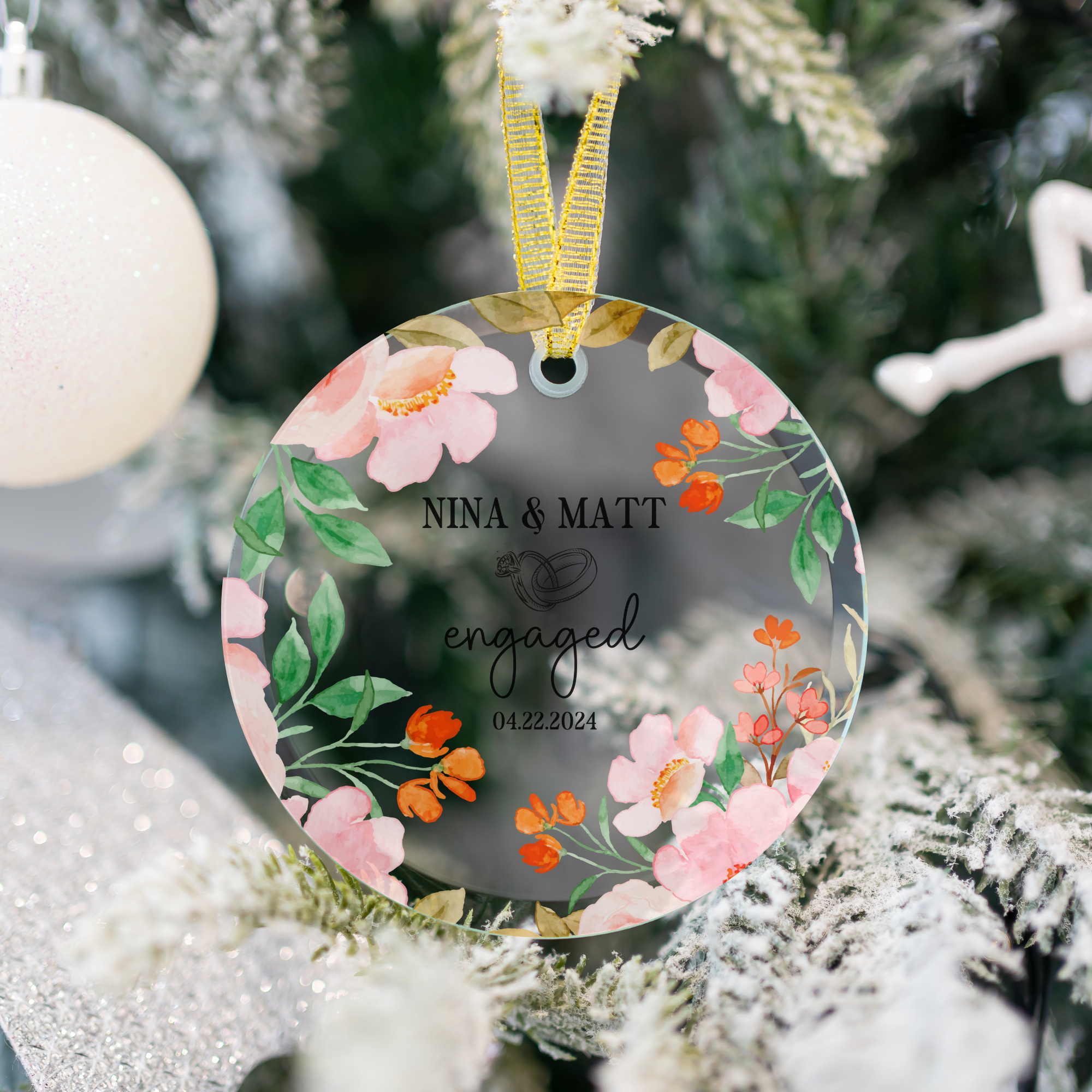 Custom Names Ornament Printify