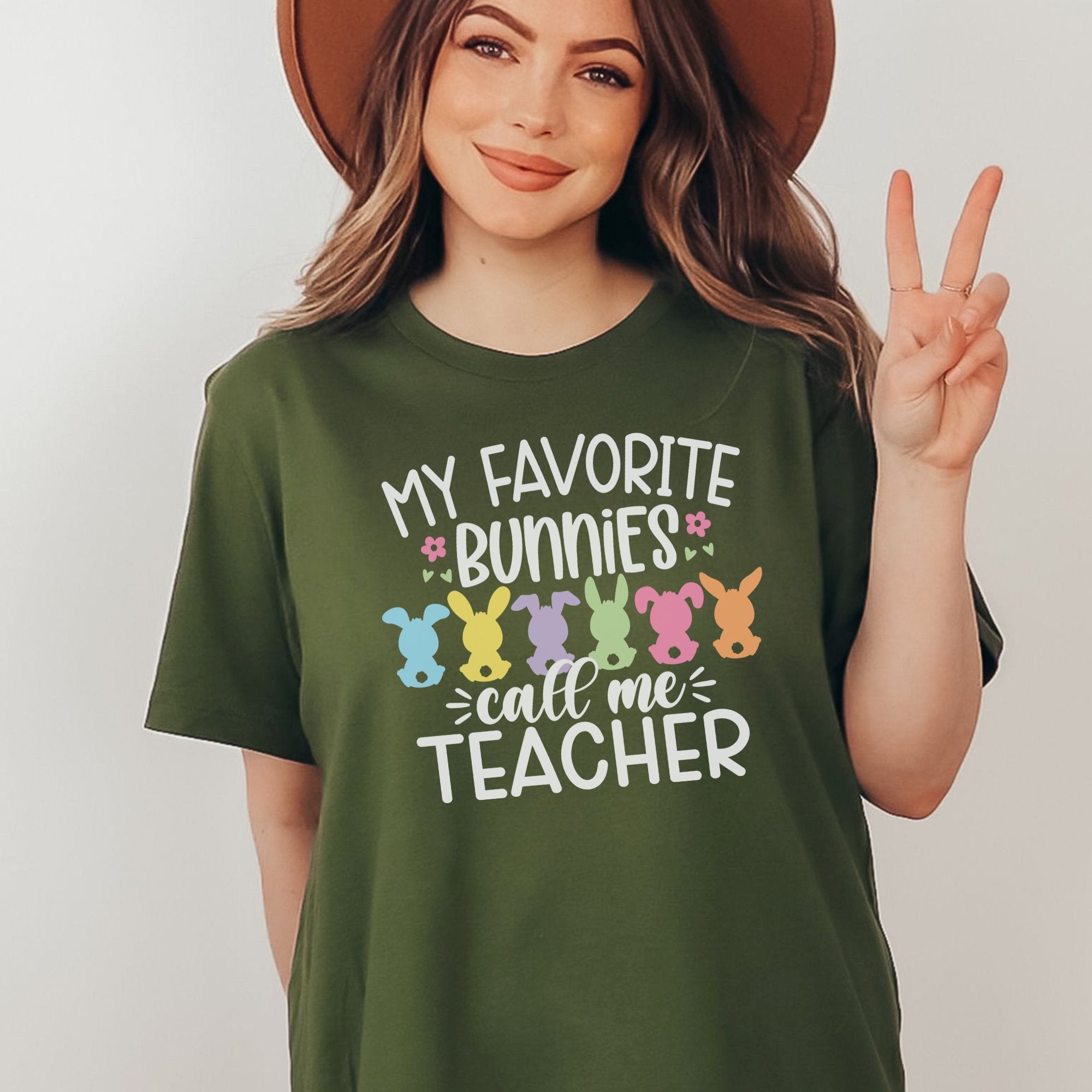 My Favorite bunnies call me teacher Printify