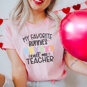 My Favorite bunnies call me teacher Printify