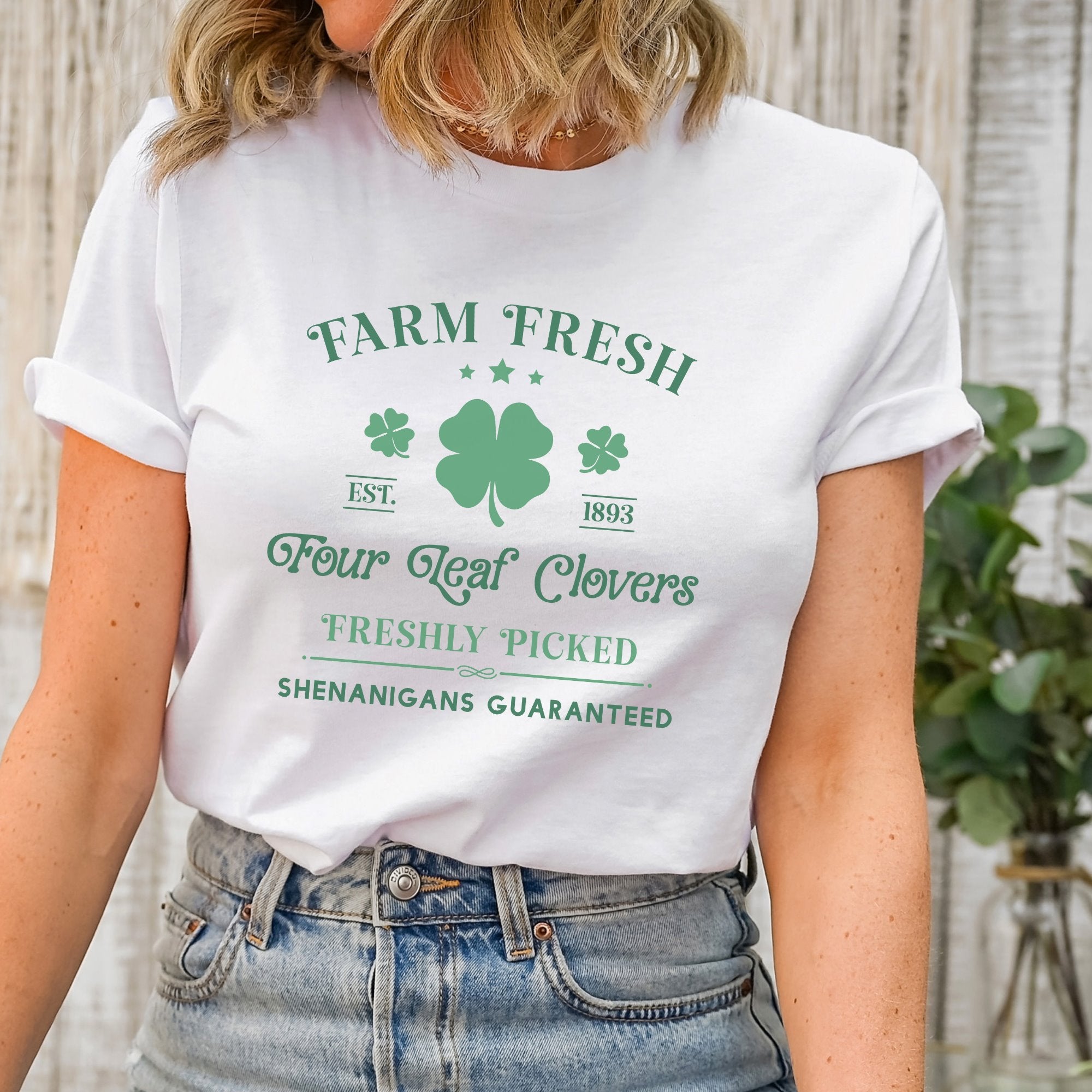 Farm Fresh Four Leaf Clovers Printify