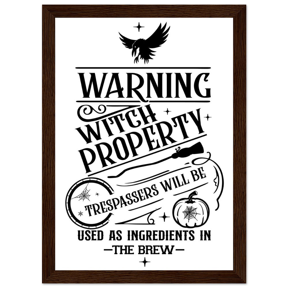 Warning Witch Property Blue From Heaven