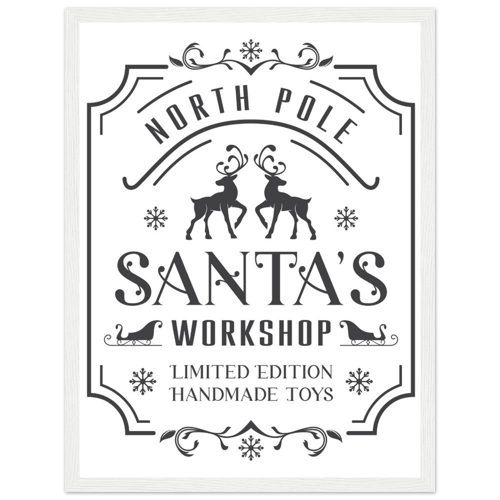 North Pole Santa's Workshop Blue From Heaven