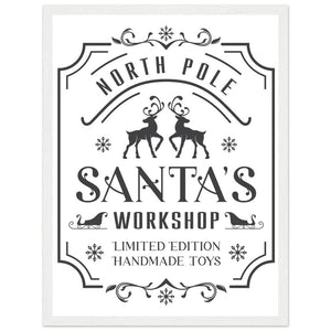 North Pole Santa's Workshop Blue From Heaven