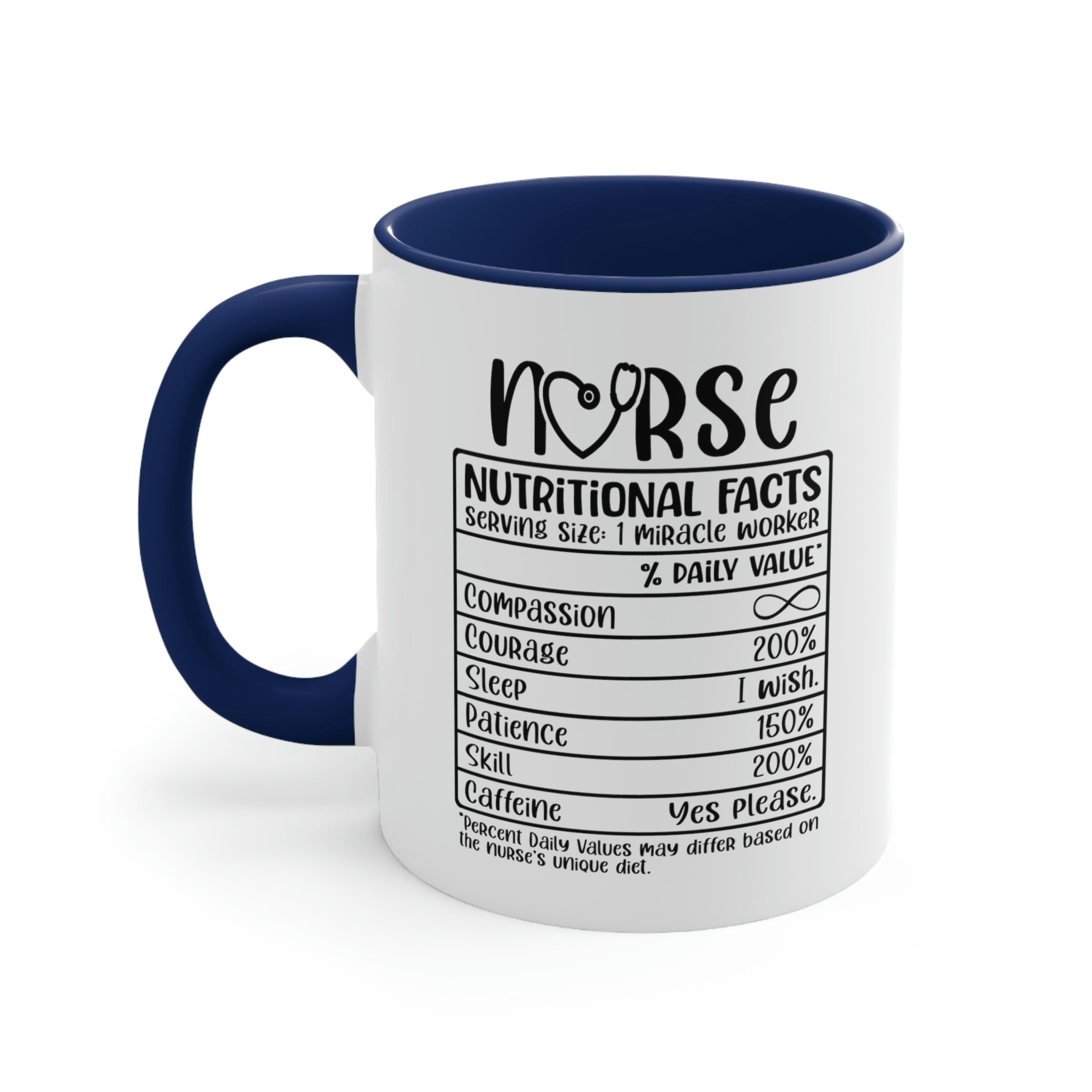 Nurse Nutritional Facts Mug Printify