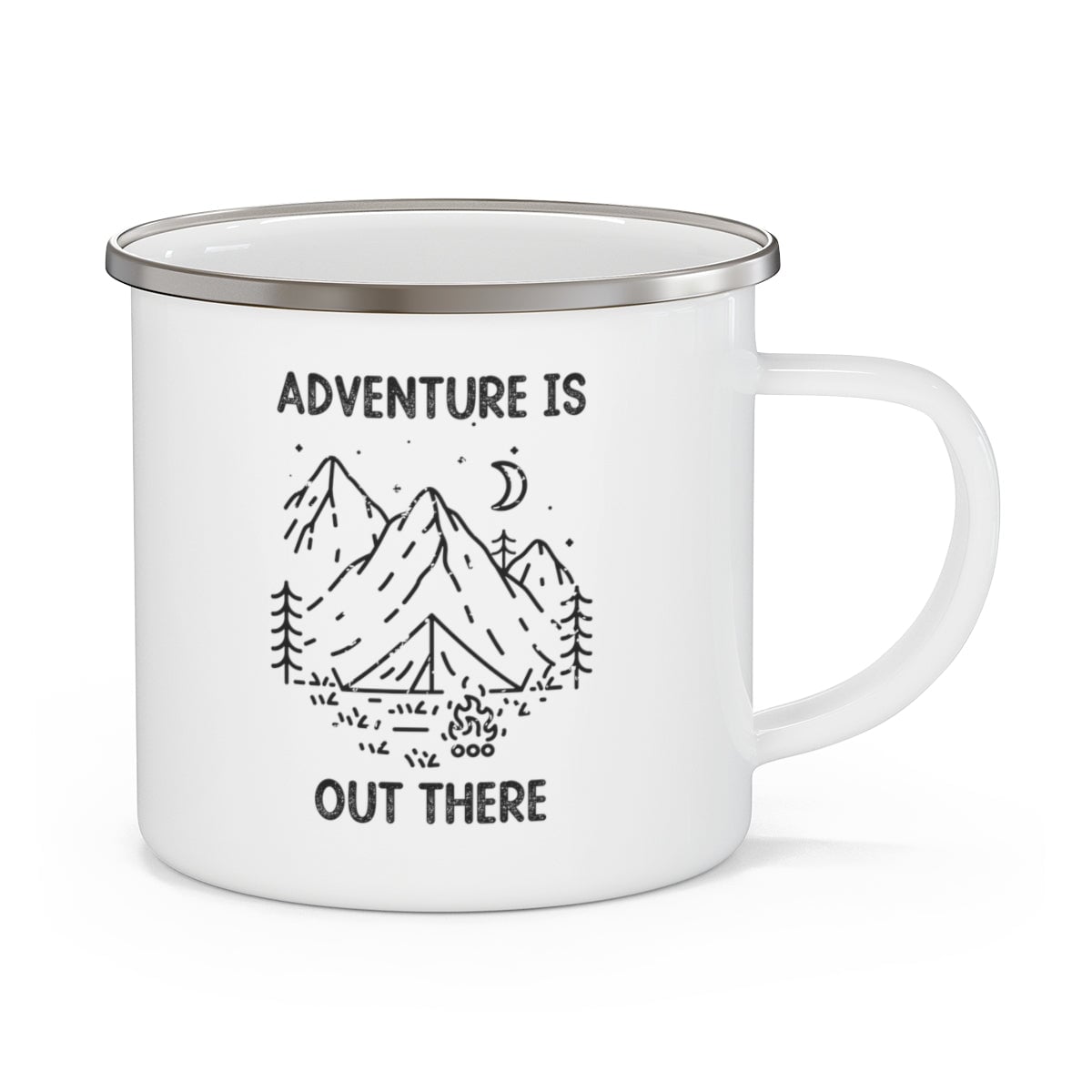 Adventure is out there Enamel Mug Printify