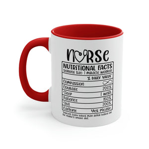 Nurse Nutritional Facts Mug Printify