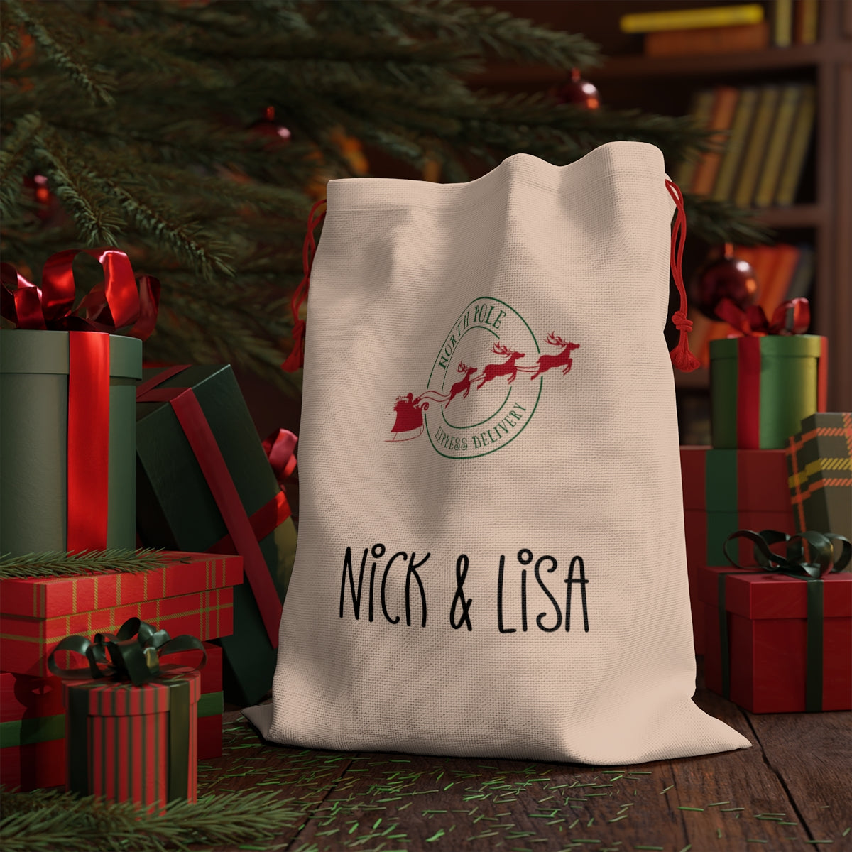 Personalized Christmas Sack Printify