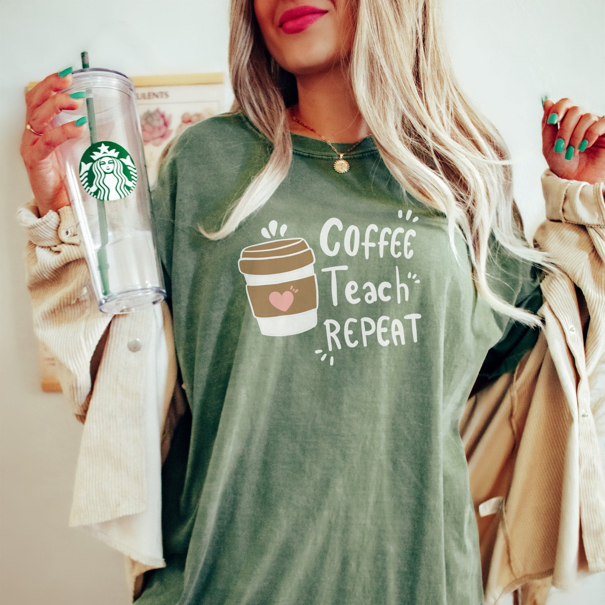 Coffee Teach Repeat Printify