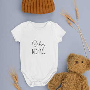 Custom First name Baby Bodysuit Printify